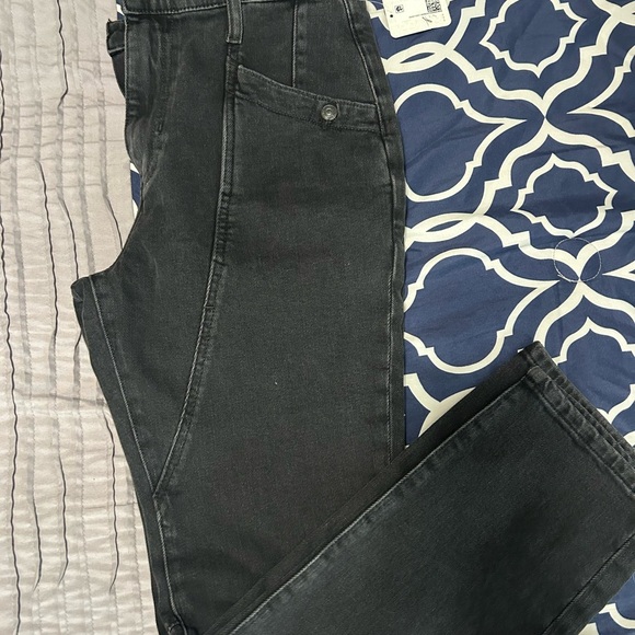 Free People Women's Faded Black Jeans - Picture 2 of 3